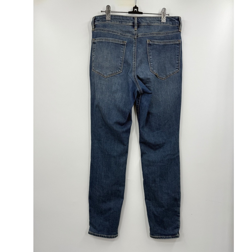 Athleta Sculptek High Rise Slimming Skinny‎ Jeans Medium Wash Size 8 - Picture 6 of 9